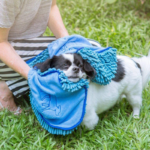 effective dog towel in super absorbent microfibre