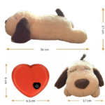 Teddy bear with heartbeat. Calming for dogs of all ages