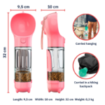 4-in-1 Dog Travel Water & Food Bottle